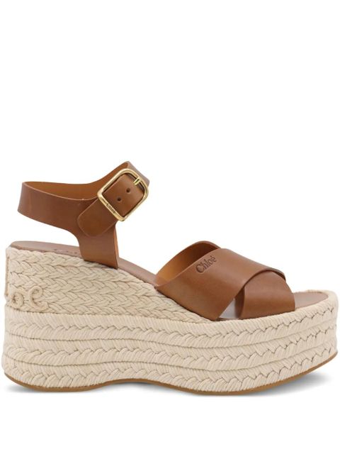 Chloé 105mm Isla wedge espadrilles - Brown - zdjęcie produktu nr 1