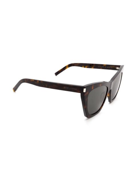 Saint Laurent Eyewear cat-eye sunglasses - Green - zdjęcie produktu nr 2