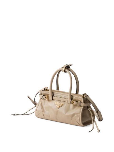 Prada Bonnie leather mini handbag - Neutrals