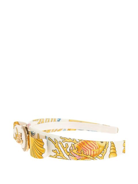 Versace Underwater Barocco Gianni Ribbon headband - Yellow
