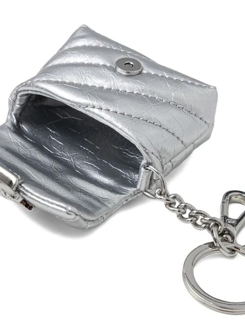 PINKO Love Bag Puff AirPods case - Silver - zdjęcie produktu nr 2