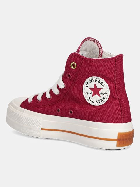 Converse trampki Chuck Taylor All Star Lift kolor czerwony A13878C
