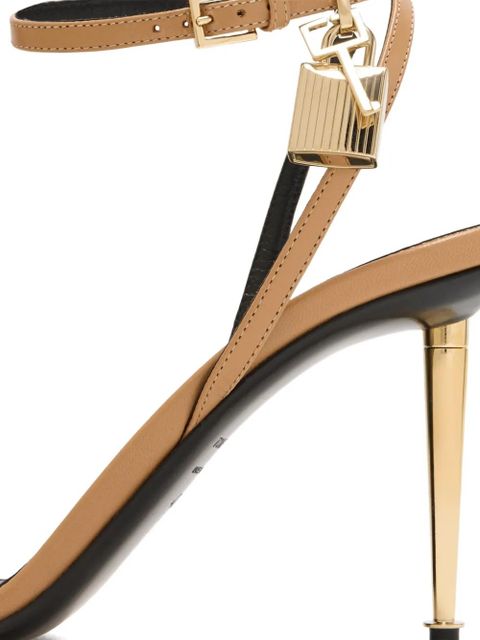 TOM FORD 85mm Padlock heeled pumps - Neutrals