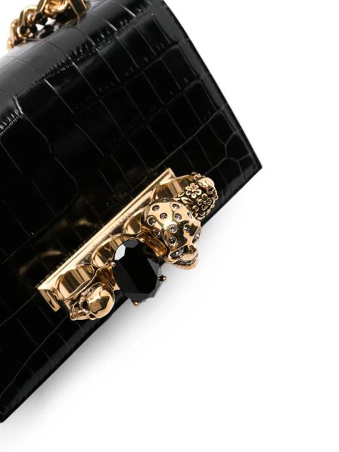 Alexander McQueen The Jewelled cross body bag - Black