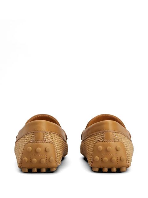 Tod's logo-detail loafers - Brown