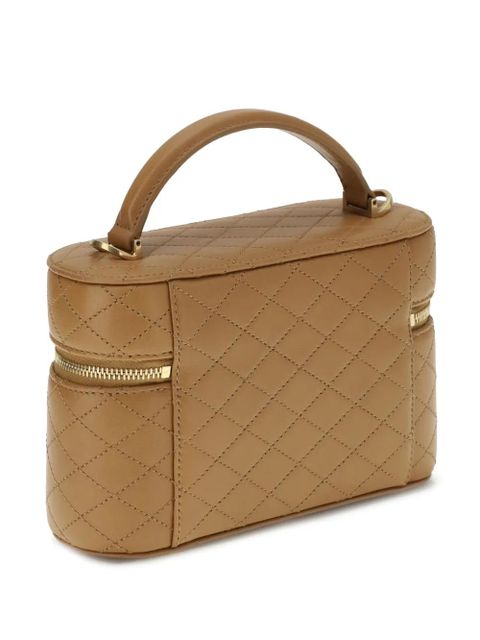 Saint Laurent Gaby quilted-leather vanity bag - Neutrals - zdjęcie produktu nr 2
