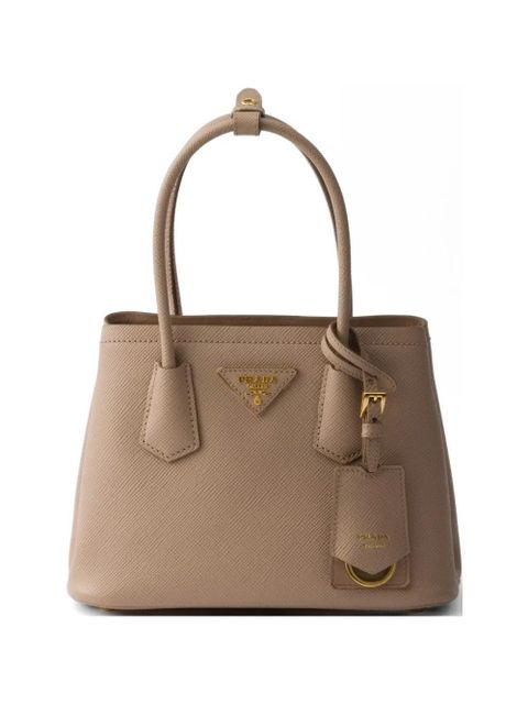 Prada Double Saffiano leather mini-bag - Brown - zdjęcie produktu nr 1