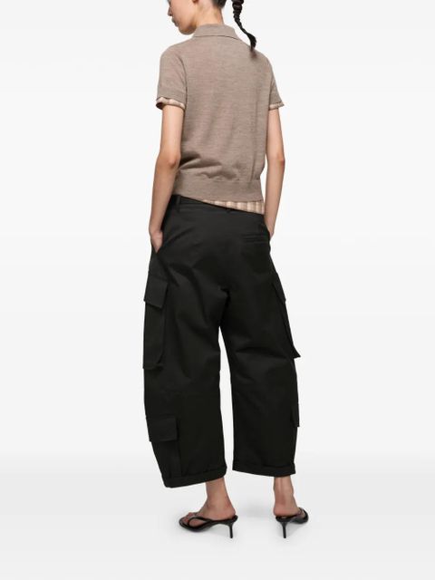 Acne Studios belt-detail cargo trousers - Black - zdjęcie produktu nr 2