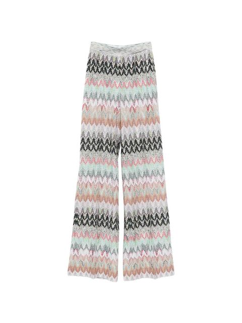 Missoni zigzag-pattern trousers - Neutrals - zdjęcie produktu nr 1