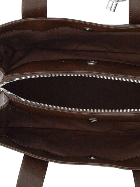 Osoi Shell Duffel leather shoulder bag - Brown