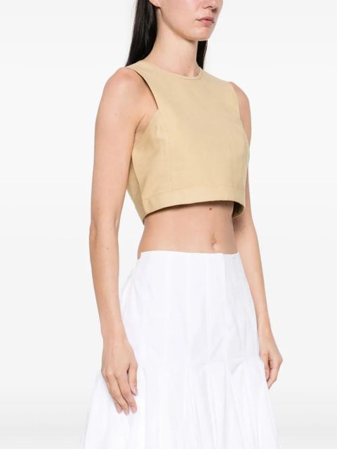 Rabanne twill vest - Neutrals