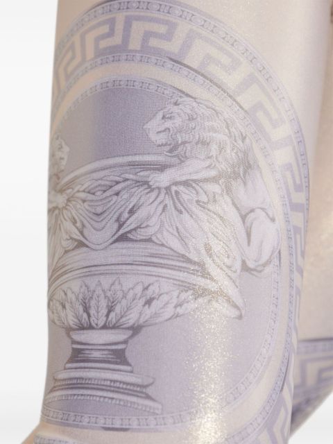 Versace La Coupe des Dieux-print leggings - Gold