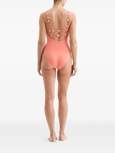 ERES Catwalk beaded-detail swimsuit - Orange