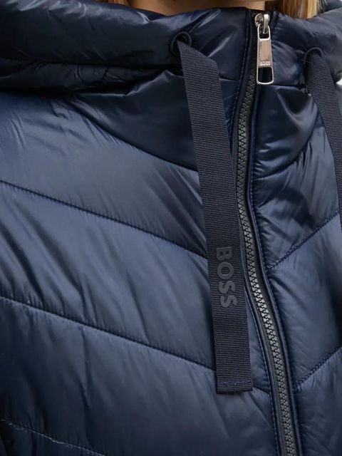 BOSS Orange kurtka damska kolor granatowy przejściowa 50527814