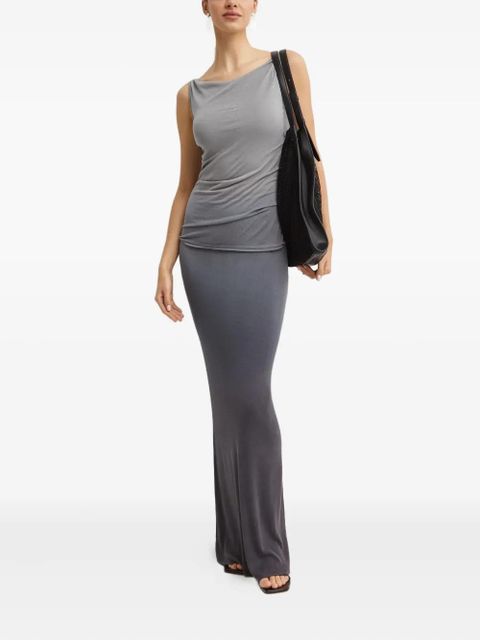 Aya Muse Hali gradient-effect dress - Grey