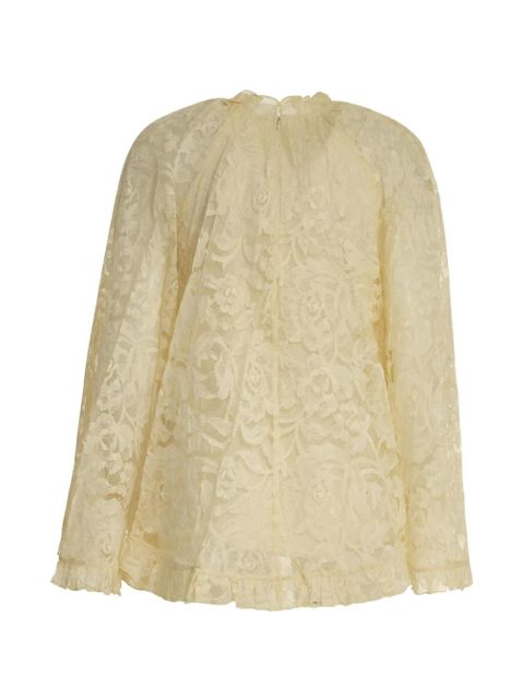 ZIMMERMANN Carousel ruffled lace blouse - Neutrals - zdjęcie produktu nr 2