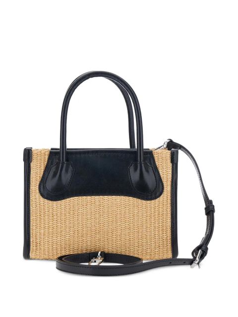 Vivienne Westwood small Troy Orb-motif woven tote bag - Neutrals