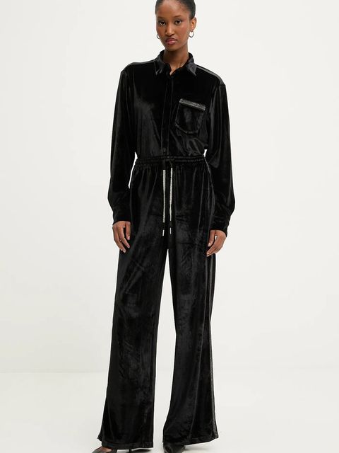 Answear.LAB spodnie damskie kolor czarny szerokie high waist