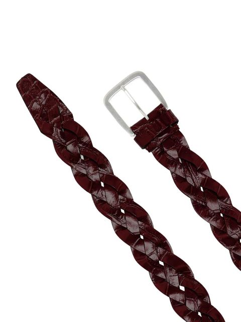 Proenza Schouler wide braided calfskin belt - Red - zdjęcie produktu nr 2