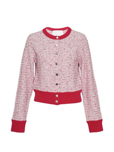 3.1 Phillip Lim long-sleeve crew-neck cardigan - Red - zdjęcie produktu nr 1