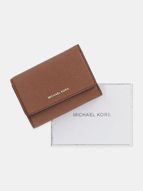 MICHAEL Michael Kors portfel skórzany BRYANT damskie kolor brązowy 32S5GYTP1L