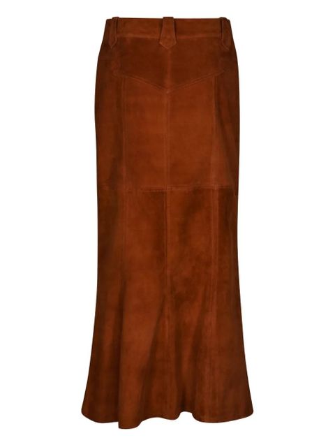 Johanna Ortiz Sundown midi skirt - Brown