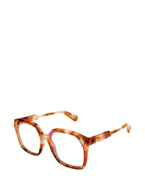 Chloé Eyewear square-frame glasses - Orange - zdjęcie produktu nr 2