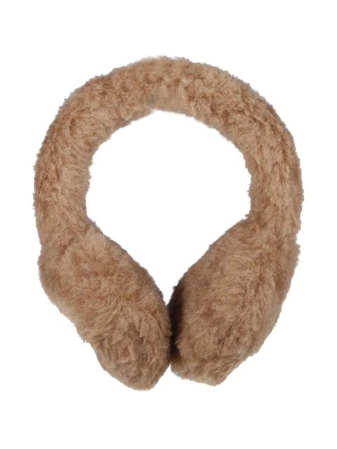 Max Mara logo-appliqué earmuffs - Brown - zdjęcie produktu nr 1