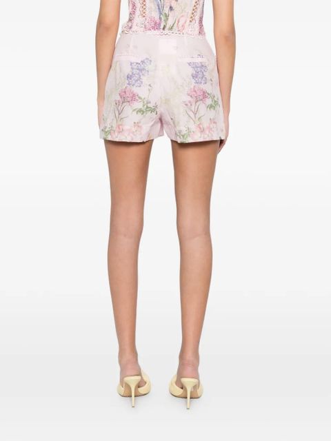 Charo Ruiz Ibiza floral-print belted shorts - Pink