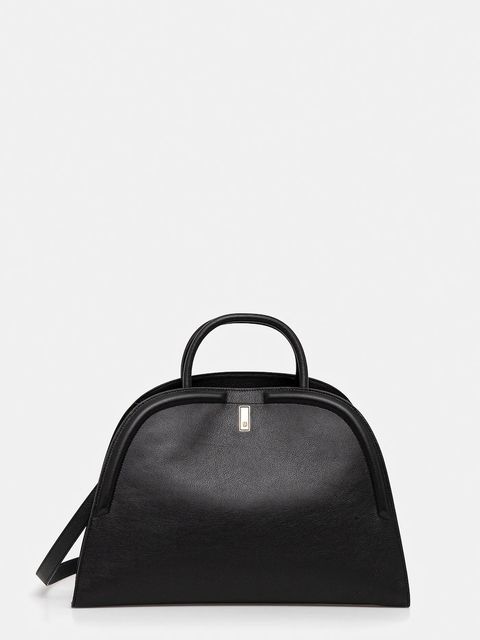 BOSS torebka skórzana kolor czarny 50547740 - zdjęcie produktu nr 1