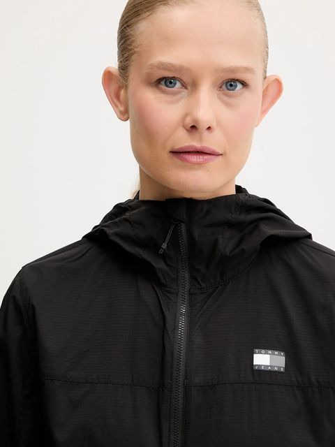 Tommy Jeans kurtka kolor czarny przejściowa DW0DW21188