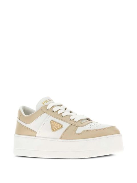Prada leather panelled platform sneakers - White - zdjęcie produktu nr 2