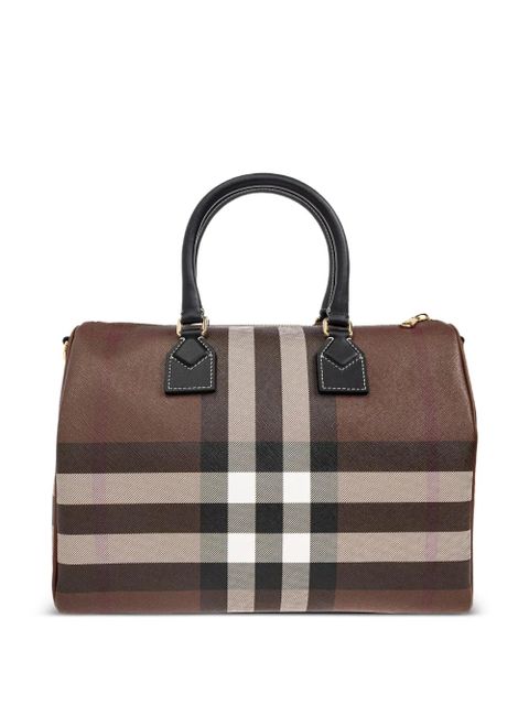 Burberry medium Check satchel bag - Brown