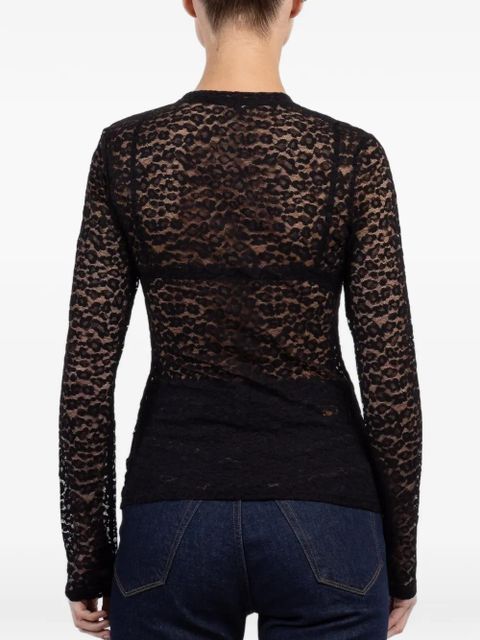 Ulla Johnson long-sleeve lace top - Black