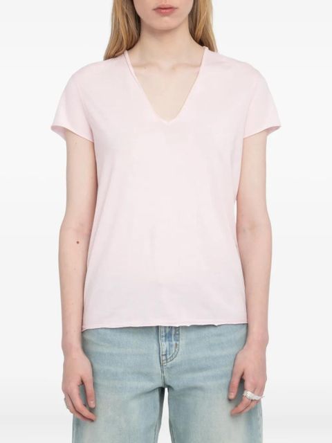 Zadig&Voltaire v-neck t-shirt - Pink