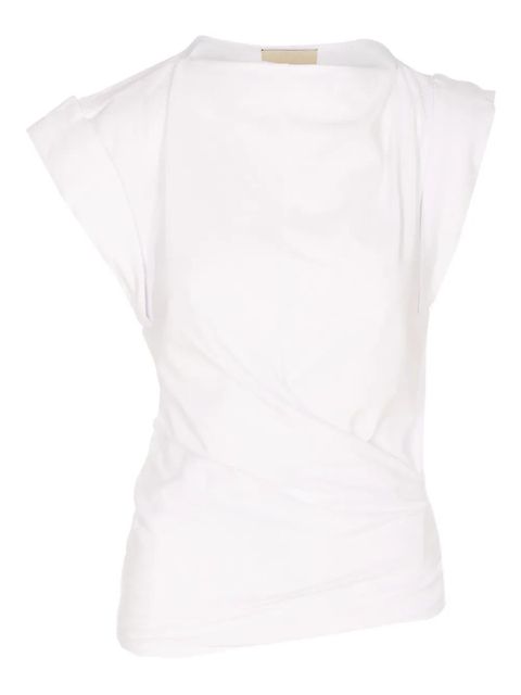 MARANT ÉTOILE Maisan boat-neck T-shirt - White - zdjęcie produktu nr 1