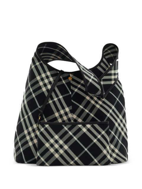 Burberry large check shoulder bag - Black - zdjęcie produktu nr 2