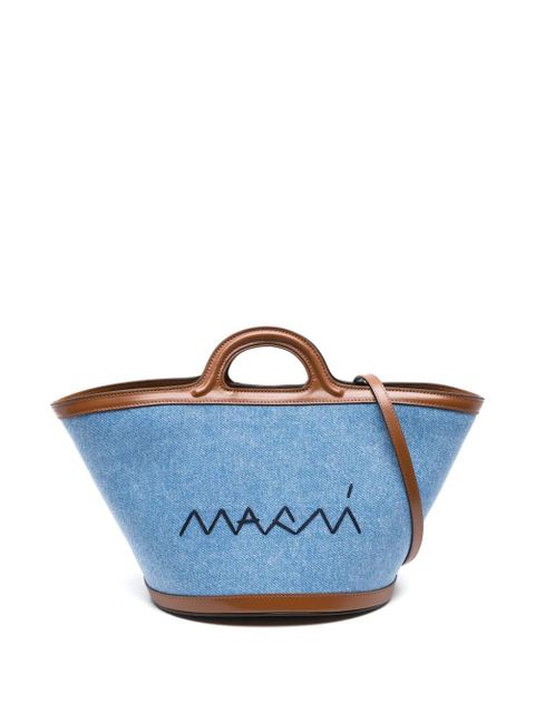 Marni denim bucket bag - Blue - zdjęcie produktu nr 1