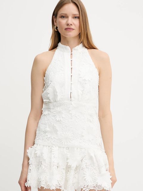 Bardot sukienka kolor biały mini dopasowana 59845DB - zdjęcie produktu nr 1