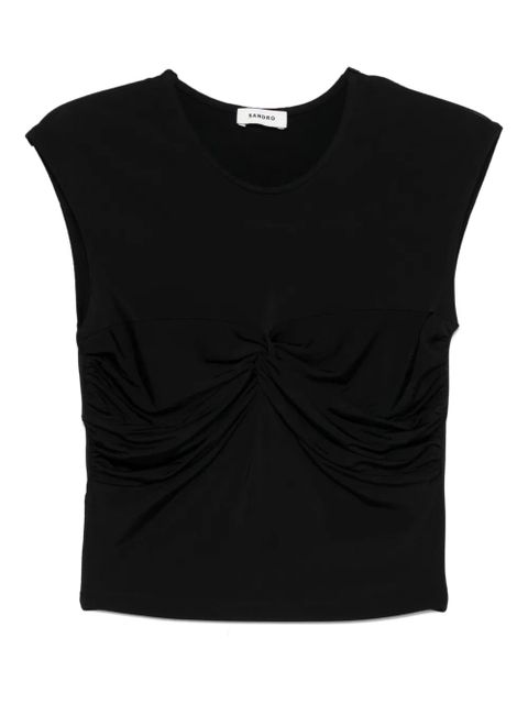 SANDRO knot-detail vest - Black - zdjęcie produktu nr 1