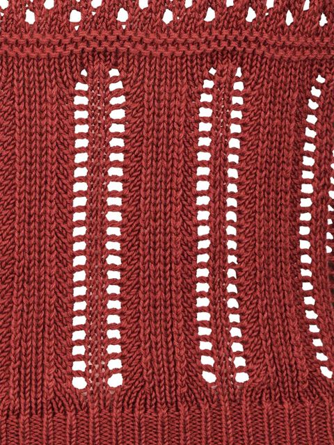 Max Mara sleeveless knitted top - Red