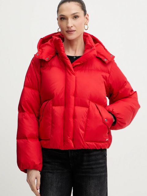 Levi's kurtka puchowa kolor czerwony zimowa 003MD - zdjęcie produktu nr 1