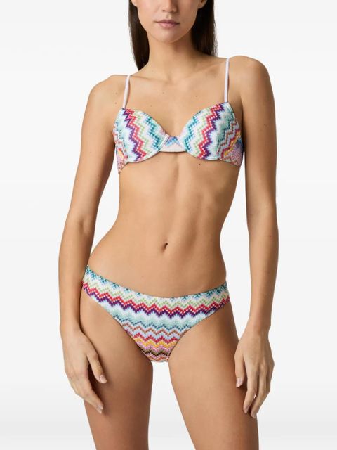 Missoni zig-zag-pattern bikini set - White - zdjęcie produktu nr 2