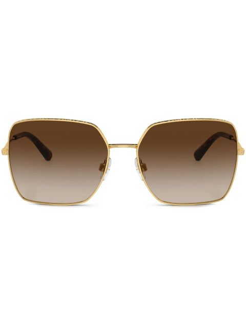 Dolce & Gabbana Eyewear square-frame sunglasses - Gold - zdjęcie produktu nr 1