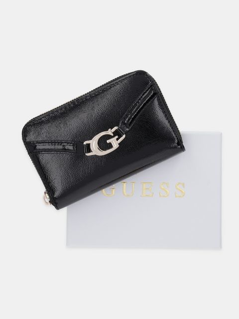 Guess portfel DEA damski kolor czarny SWTG79 93140