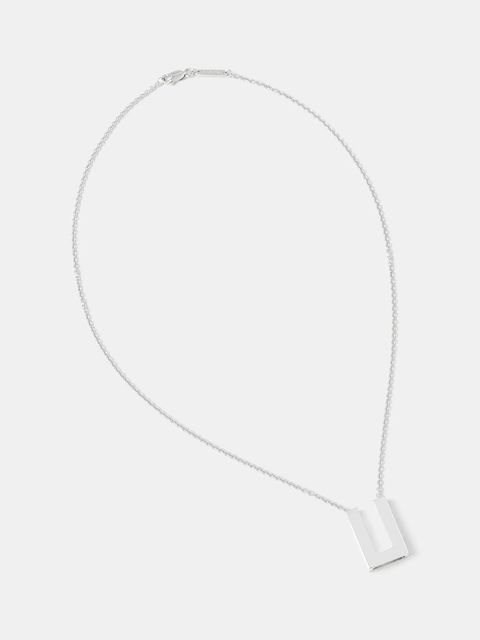 Tom Wood naszyjnik srebrny Square Pendant