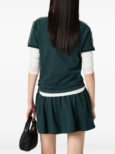 Miu Miu jersey polo T-shirt - Green