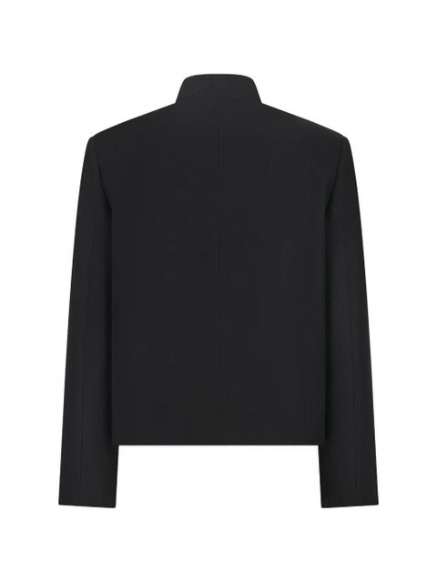 Jil Sander mandarin-collar wool jacket - Black - zdjęcie produktu nr 2