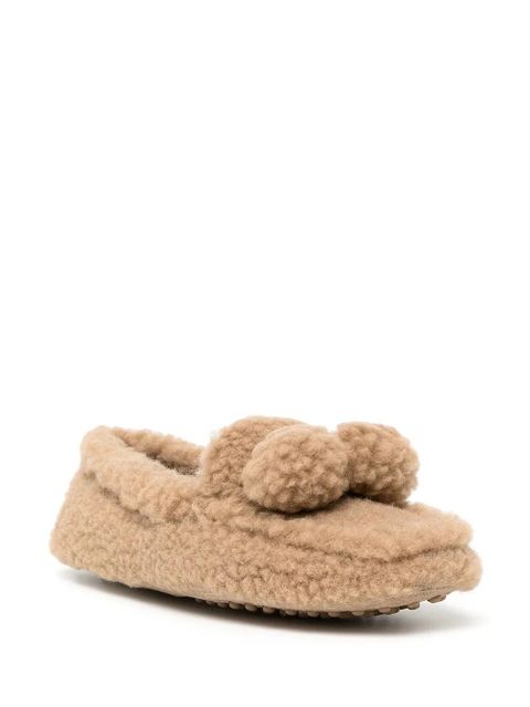 Tod's shearling Gommino driving shoes - Brown - zdjęcie produktu nr 2