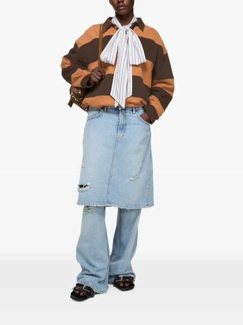 Acne Studios distressed panelled jeans - Blue